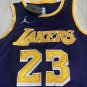New season Lakers No. 23 Retro Purple Jordan Logo XS-XXL