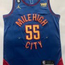 Nuggets No. 55 color blue jersey