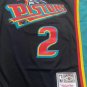 Pistons No. 2 Black Retro Shirt
