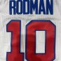 Pistons No. 10 white clover retro jersey