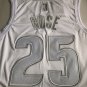 Pistons No. 25 Rose MVP All White XS-XXL