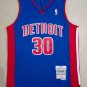 Pistons No. 30 color blue jersey