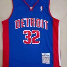 Pistons No. 32 color blue jersey