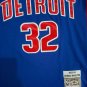 Pistons No. 32 color blue jersey
