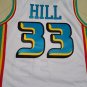 Pistons No. 33 Grant Hill white retro jersey