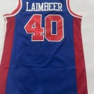 Pistons No. 40 color blue retro jersey