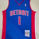 Pistons No.1 color blue jersey