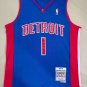 Pistons No.1 color blue jersey