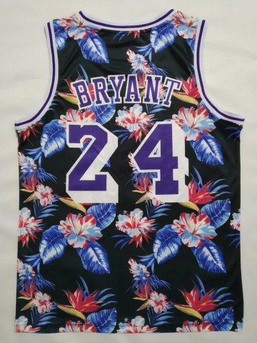 Printed Lakers Flower Edition No. 24 Kobe