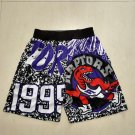 Raptors Mitchell NessMN Team Logo Series Blue Ball Sports Pants Raptors Mitchell NessMN Team Logo Series Blue Ball Sports Pants