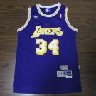 Retro Lakers No. 34 O'Neal Purple