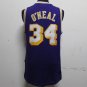Retro Lakers No. 34 O'Neal Purple
