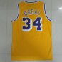 Retro Lakers No. 34 O'Neal Yellow