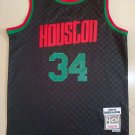 Rocket 34 # Olajuwon Black Shirt