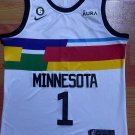 Season 23 Timberwolves No.1 White City Edition jersey