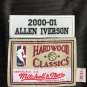 Silk version black Iverson 2000-01 season AU full embroidery XS-XXL