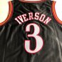 Silk version black Iverson 2000-01 season AU full embroidery XS-XXL
