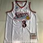 Silk version white Iverson 2001 All Star AU full embroidery XS-XXL