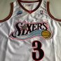 Silk version white Iverson 2001 All Star AU full embroidery XS-XXL