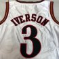 Silk version white Iverson 2001 All Star AU full embroidery XS-XXL