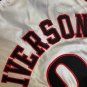 Silk version white Iverson 2001 All Star AU full embroidery XS-XXL