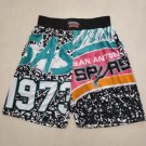 Spurs Mitchell Ness MN team standard basketball shorts