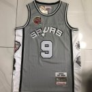 Spurs No. 9 Parker Hall of Fame jersey S-XXL