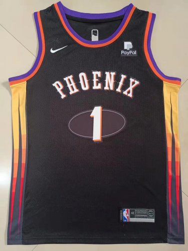 Sun No.1 Black Devin Booker  jersey
