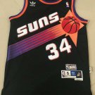 Suns 34 # Barkley Clover Black Mesh Retro Jersey