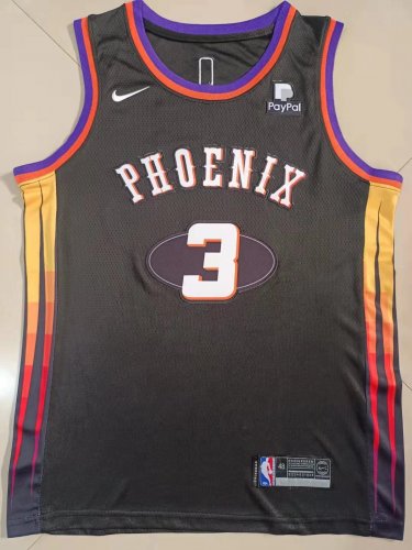 Suns No. 3 Black Paul  jersey