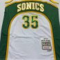 SuperSonics No. 35 white retro jersey