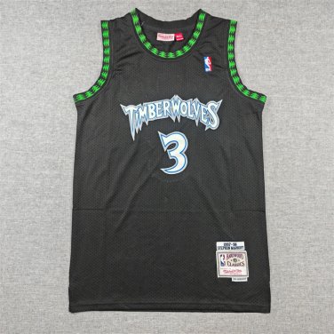 Timberwolves 3 Retro Black Mesh