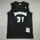Timberwolves 21 Black Retro Logo