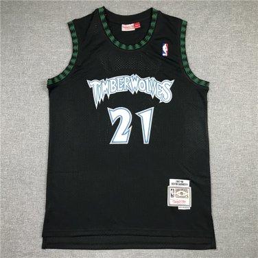 Timberwolves 21 Black Retro Logo