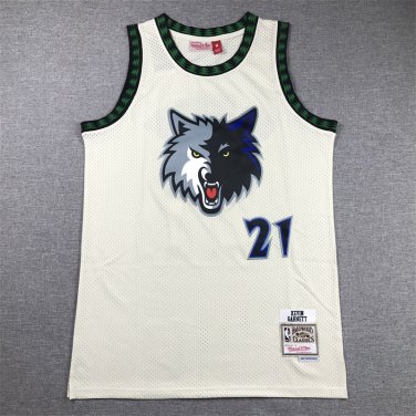 Timberwolves 21 Cream White
