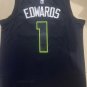 Timberwolves No.1 Black Jordan jersey
