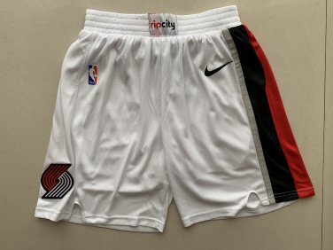 Trail Blazers team white pants