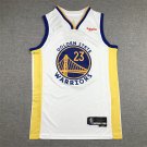 Warriors 23 White 75th Anniversary Logo