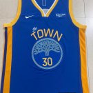 Warriors' new Curry No. 30 color blue  jersey