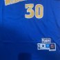 Warriors' new season Curry No. 30 color blue clover jersey