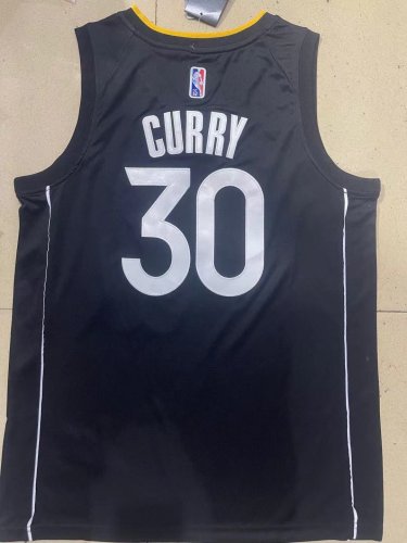 Warriors No. 30 Black Diamond Logo Honor Edition  jersey