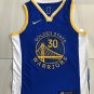 Warriors No. 30 Blue Curry 75th Anniversary Embroidered XS-XXL