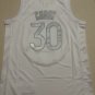 Warriors No. 30 Curry White