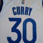 Warriors No. 30 Curry White Diamond Logo  jersey