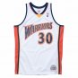 Warriors No. 30 White 09-10 Season Mitchell Retro Jersey - Stephen Curry