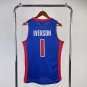 #1 Iverson Pistons 2008-09 M&N jersey blue ()