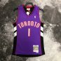 #1 Mcgrady Raptors 1999-00 M&N jersey purple black