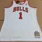 #1 Rose Bulls 2010-2011 M&N jersey white ()
