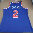 #2 Larry johnson knicks M&N jersey blue ()