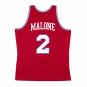 #2 Moses Malone Philadelphia 76ers 1982-83 M&N jersey red ()